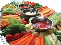 Crudites platter