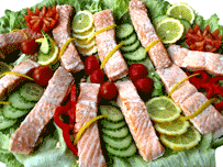 salmon food platter