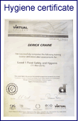hygiene certificate