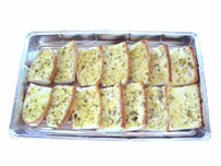 Hot buffet garlic bread