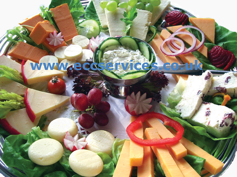 large photo of our cheese platter for catering