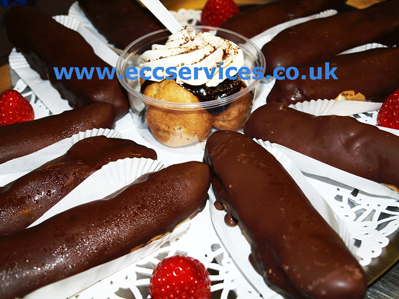 large photo of our chocolate eclairs