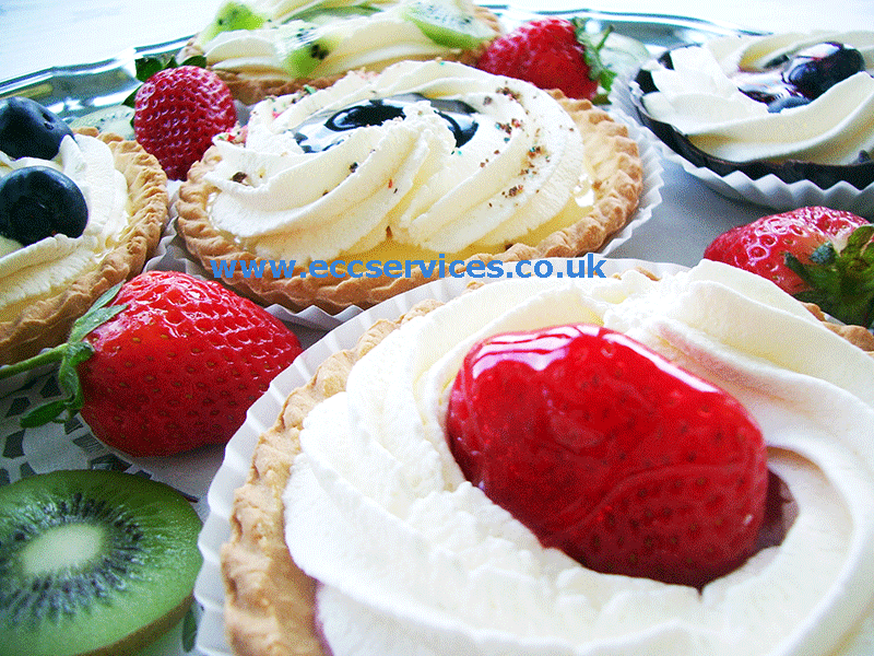 photo of our mini fruit tart dessert