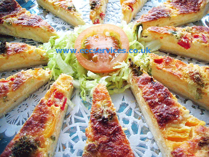 large photo of our quiche from the fork buffet menu