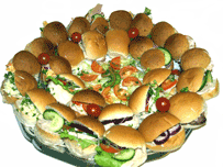 mini bun food platter