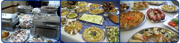 Different buffet menus for catering occasions