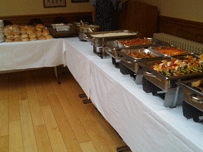 wedding buffet table